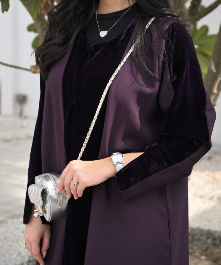 Alternative view of purple velvet